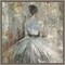 In Waiting (Woman in Dress) by Aimee Wilson 16-in. W x 16-in. H. Canvas Wall Art Print Framed in Grey